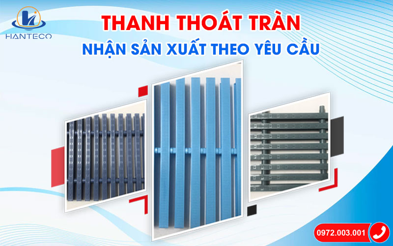 Hanteco nhận sản xuất thanh tràn bể bơi theo yêu cầu